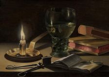 Still Life with Lighted Candle, c1620-1660. Creator: Pieter Claesz