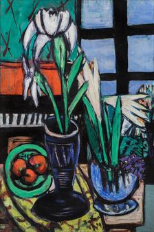 Still Life with Lilies, 1949. Creator: Max Beckmann