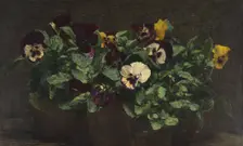 Still Life with Pansies, 1892. Creator: Henri Fantin-Latour