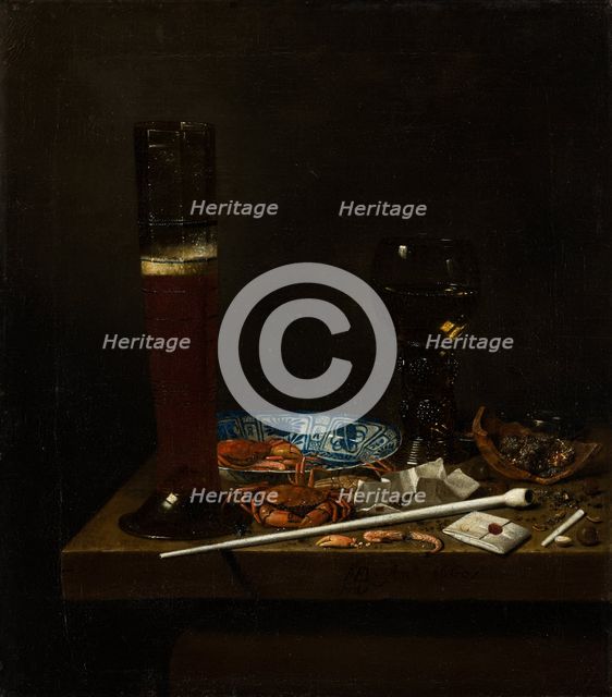 Still life with Passglas, c1640-1662. Creator: Jan Jansz van de Velde.