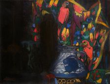 Still life with parrots, c1914-1920. Creator: Guinea, Isidoro (1893-1947)