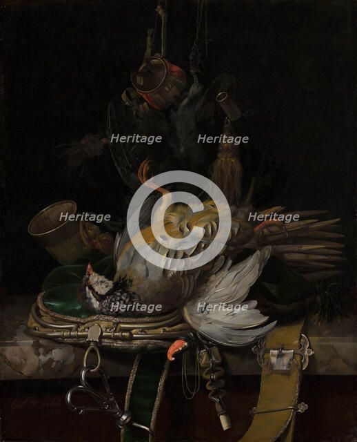 Still Life with Partridges, c1647-1683. Creator: Willem van Aelst.