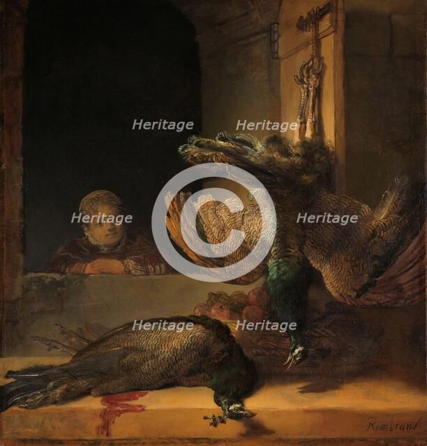 Still Life with Peacocks, c.1639. Creator: Rembrandt Harmensz van Rijn.