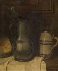 Still Life with Pewter Jar, 1915. Creator: Paul Claes