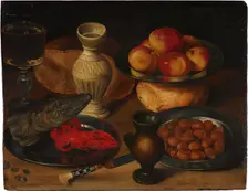 Still Life with Pike’s Head, 1600-1610. Creator: Georg Flegel