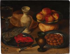 Still Life with Pike’s Head, 1600-1610. Creator: Georg Flegel
