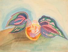 Still Life with Plant, c. 1920. Creator: Matyushin, Mikhail Vasilyevich (1861-1934)