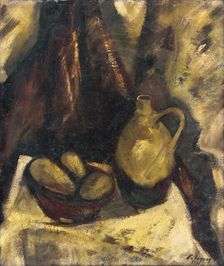 Still Life with Potatoes and a Jug, 1931. Creator: Zolo Palugyay