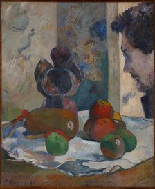Still Life with Profile of Laval, 1886. Creator: Paul Gauguin