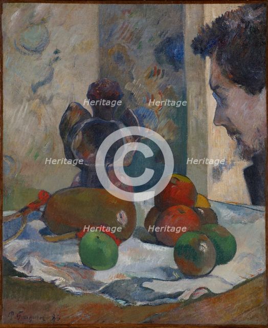 Still Life with Profile of Laval, 1886. Creator: Paul Gauguin.