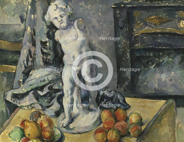 Still Life with Statuette, 1890s. Creator: Paul Cezanne.