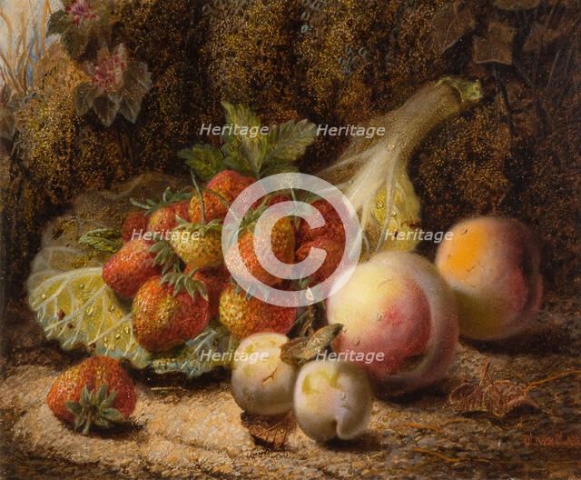 Still Life With Strawberries, 1916.  Creator: Oliver Clare.