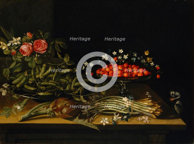 Still Life with Strawberries. Creator: French Painter (17th century).