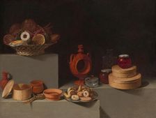 Still Life with Sweets and Pottery, 1627. Creator: Juan van der Hamen y León