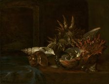 Still Life with Shells, c1640-1690. Creator: Willem Kalf