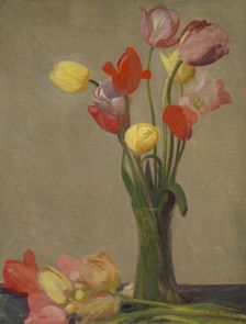 Still life with tulips, c1923. Creator: George Clausen