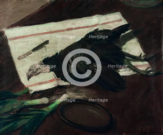 Still life with turkey, 1921. Creator: Jacques Emile Blanche.