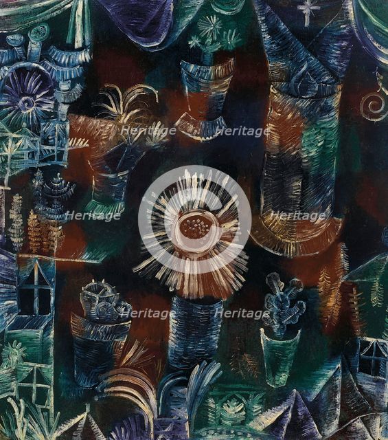 Still life with the thistle blossom, 1919. Creator: Klee, Paul (1879-1940).