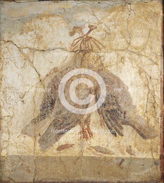 Still Life with the birds hanging from a nail. Artist: Roman master (Last third of 16th cen.)