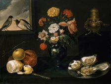 Still Life with the Four Elements, about 1640. Creator: Jacques Linard