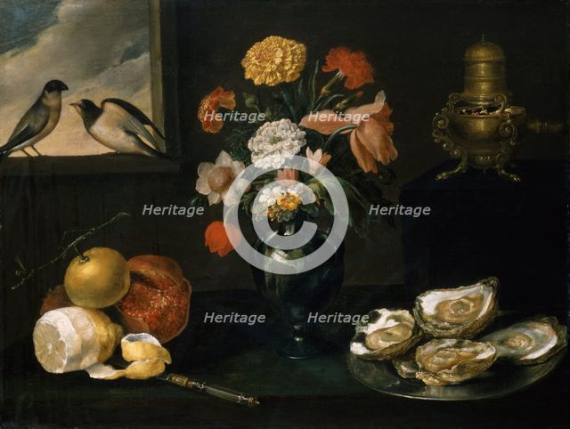 Still Life with the Four Elements, about 1640. Creator: Jacques Linard.