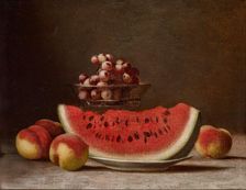 Still Life with Watermelon, date unknown, c1850-1910. Creator: Barton Stone Hays