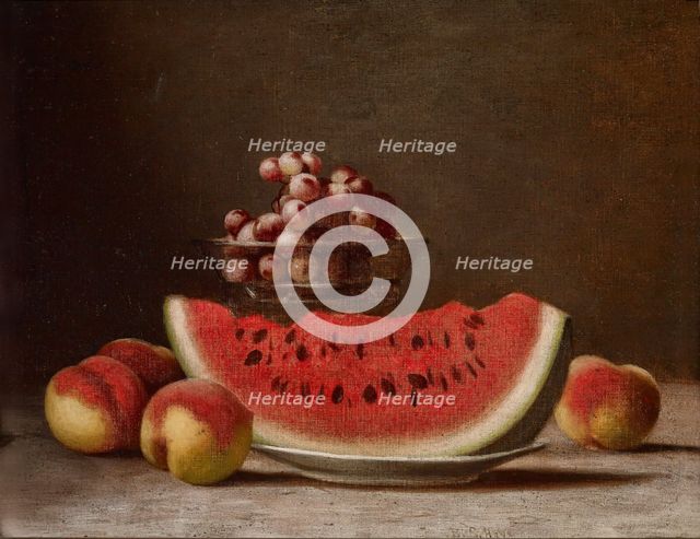 Still Life with Watermelon, date unknown, c1850-1910. Creator: Barton Stone Hays.