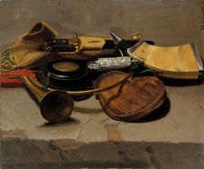 Still Life with Weapons, 1863. Creator: Karl Emanuel Jansson