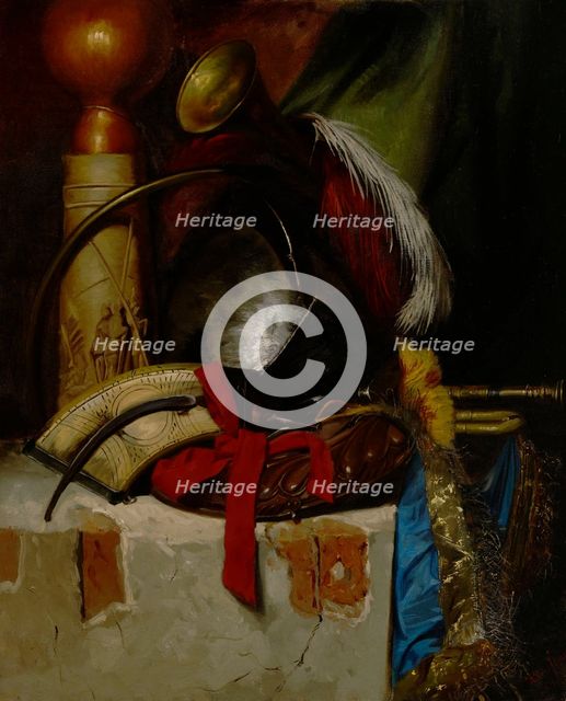Still Life with Weapons, 1864. Creator: Karl Emanuel Jansson.