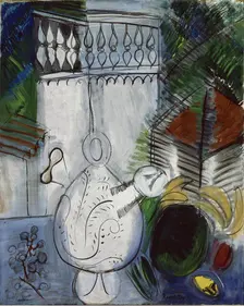 Still Life with White Tower (Nature morte à la tour blanche), 1913-1947. Creator: Dufy, Raoul (1877-1953)