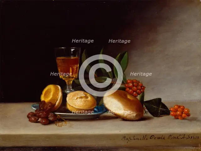 Still Life with Wine Glass, 1818. Creator: Raphaelle Peale.