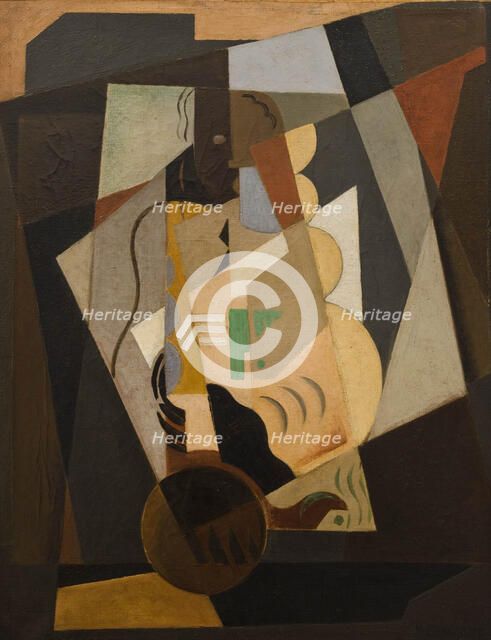 Still Life. Woman with a Mandolin, 1917-1918.