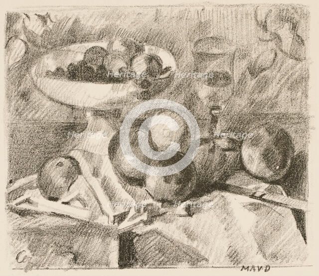 Still Life, after Paul Cezanne, 1914. Creator: Maurice Denis.