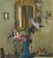 Still Life: An Interior, 1931. Artist: Konstantin Somov