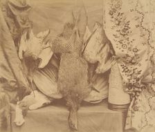 Still Life and Embroidery, 1856. Creator: Robert Wilfred Skeffington Lutwidge