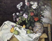 Still Life and Vase Oil, 1880 by Paul Cezanne