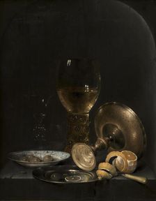 Still life. Breakfast Piece in a Stone Niche, 1640-1649. Creator: Jan Hendricksz van Zuylen