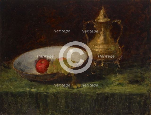 Still Life (Fruit and Copper Pot), date unknown, c1870-1900. Creator: William Merritt Chase.