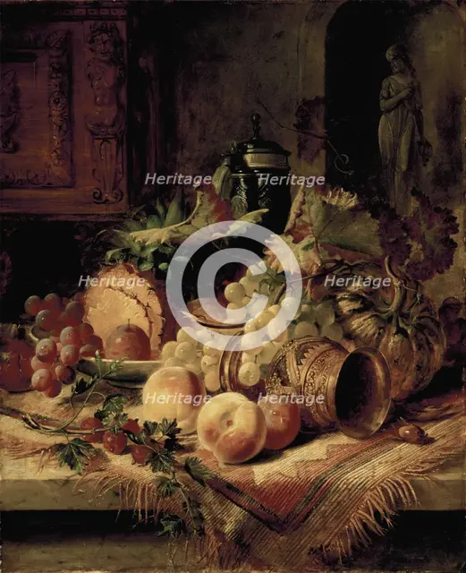 Still Life - Fruit, c1830-1860. Creator: George Lance.