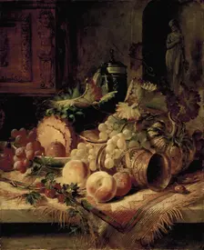 Still Life - Fruit, c1830-1860. Creator: George Lance
