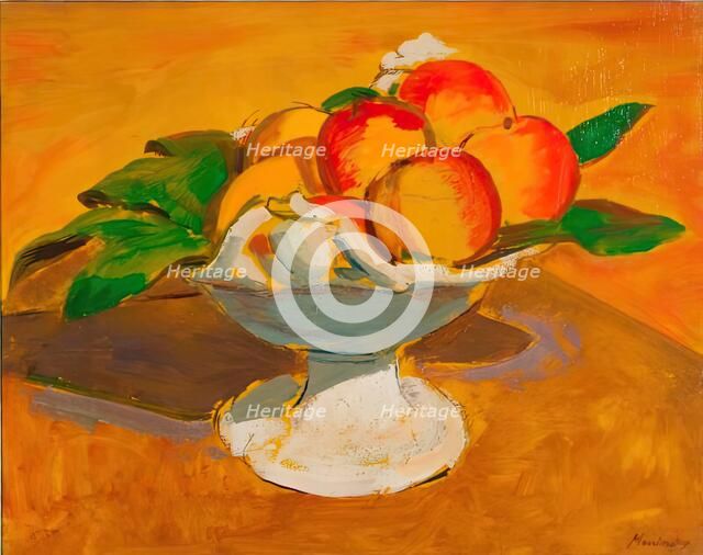 Still Life, Fruit, c1930. Creator: Bernard Meninsky.