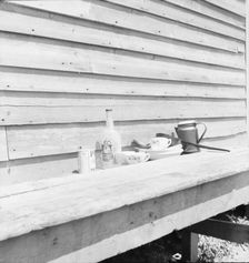 Still life housing of migrant berry pickers in southern New Jersey, 1936. Creator: Dorothea Lange