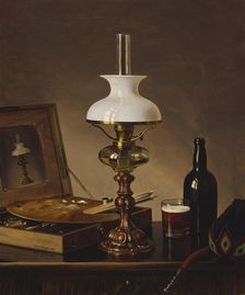 Still Life in the Atelier, 1868. Creator: Ferdinand von Wright