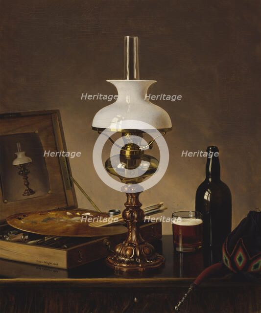 Still Life in the Atelier, 1868. Creator: Ferdinand von Wright.