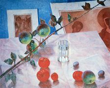 Still Life in Pink 1918. Artist: Kuz'ma Petrov-Vodkin