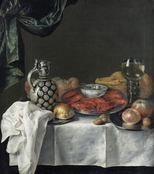 Still life, mid-to-late 17th century. Creator: Jan van Kessel II