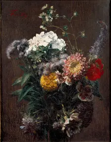 Still Life: mixed Flowers, c1850-1900. Artist: Henri Fantin-Latour