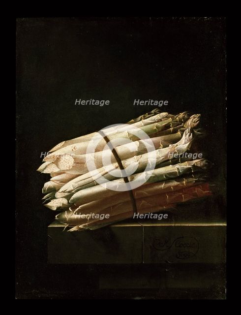 Still Life of Asparagus, 1699. Artist: Adriaen Coorte.