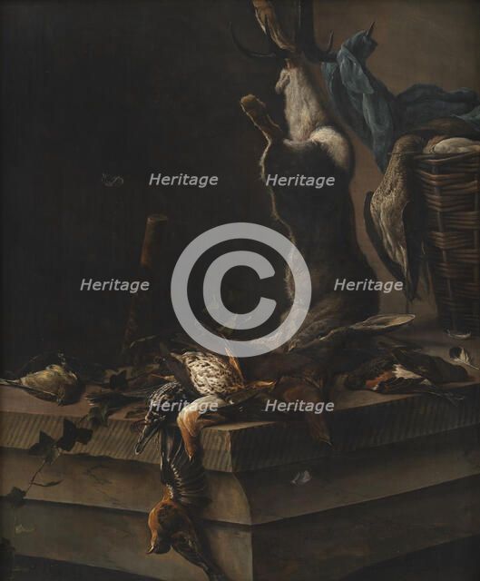 Still Life of Dead Game, 1662. Creator: Salomon Ruysdael.