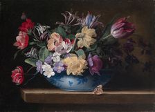 Still life of flowers, 1600-1682. Creator: Jean-Michel Picart